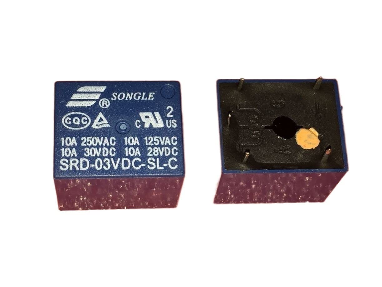 Relè 10 pz/lotto SRD-03VDC-SL-C SRD-3VDC-SL-C 3 V/5PIN/10A Parti di ricambio