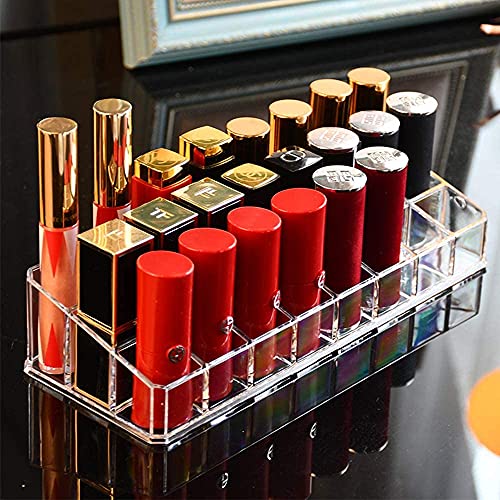 Discoball® Clear Acrylic Lipstick Holder with 24 Slots, Cosmetic Make Up Organiser - Image 4