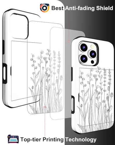 Coque compatible iPhone 15 Pro Max antichoc avec étui portefeuille robuste - 6
