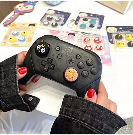 Miniatura 7 de PERFECTSIGHT Lindas tapas de agarre para el pulgar para PlayStation 45, PS5, PS4, Xbox Series XS, Xbox One, Switch PRO Controller, 4 piezas Kawaii