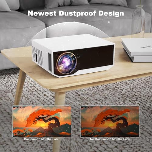 Projector with WiFi and Bluetooth, 16000Lumens Portable Mini Projector,Native Full HD 1080P Movie Projector,Smart Projector Compatible with Android/iOS/Windows/TV Stick/HDMI/USB by ZDK - Image 2
