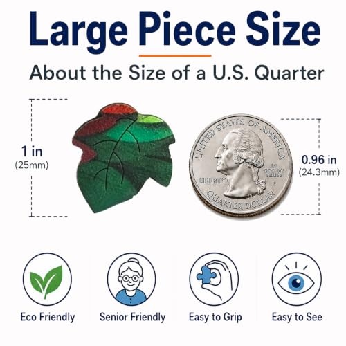 Happy Grandmas Wooden Puzzles for Adults, Cute Granny Jigsaw Puzzles for Adults 150 Large Pieces, Unique Shape Wood Puzzles, Christmas Thanksgiving Birthday Gift for Friend Senior Family Game 11x8.6in - Image 3