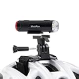 Lagnlnaoy Bicycle Helmet Light USB Rechargeable Front Rear Cycling Light Waterproof Bike Helmet Mount Headlight Flashlight Taillight