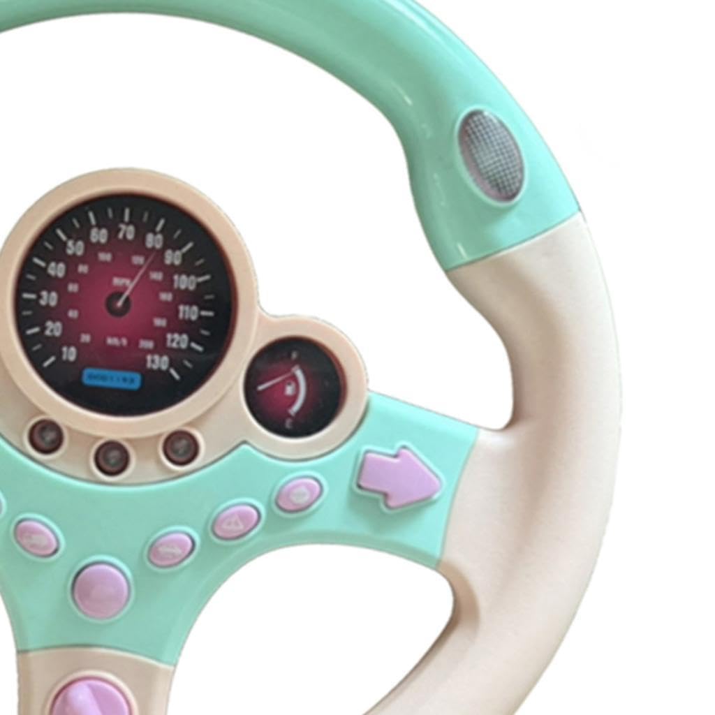 Simulazione Volante Giocattolo Volante per Bambini con Sensori di Movimento Funzione di Guida Simulata E Musica Adatto per Gioco di Ruolo Regalo, Rosa