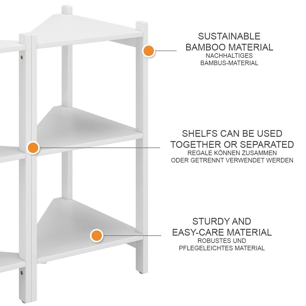 Vicco Mobiletto per lavabo Zeno, Bianco, 68 x 60.5 cm Set di 2, per la conservazione di accessori da bagno sotto il lavandino