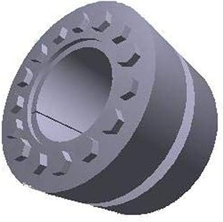 Climax Metals C600M-100 Keyless Rigid Coupling, Steel, 100 mm Shaft Diameter, 3.94