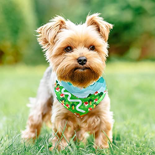 Hundehalstuch, Madeira, Karte, Mädchen, Jungen, Haustier-Lätzchen, Hundeschal, waschbar, Zubehör für kleine, mittelgroße und große Hunde, Welpen, Katzen, Haustiere, 2 Stück