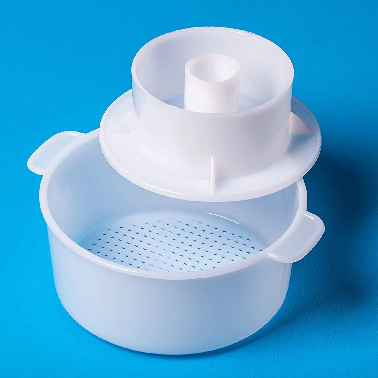 SHSH trade group Cheesemaking Supply Kit 1.2 L with Pressing Plate - Gouda Hard Cheese Mold and Presses Kits for Cheese Making Kit Maker - Cheese Mold and Press