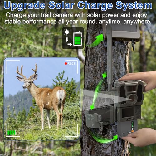 Image of Artman Rechargeable Lipo Lithium Battery Pack for Trail Camera Reveal X Pro 3.0, Pro, X Gen 3.0, X Gen 2.0, X Ultra 3.0, SK, XB, X - Upgraded LED Meter and Solar Charging (4-Pack)