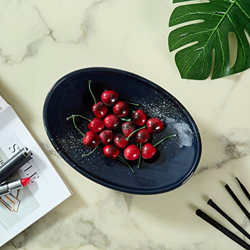 Vomana Oval Ceramic Decorative Bowl thumb #1