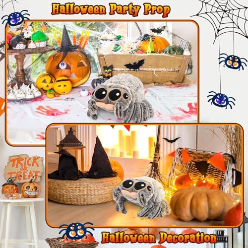 CelestiMingle Spider Plush Toy – 8.2 Inch Soft & Realistic Stuffed Spider with Big Eyes, Cute Halloween Simulation Animal Plush, for Kids & Adults on Halloween, Christmas, and Birthdays - Image 5