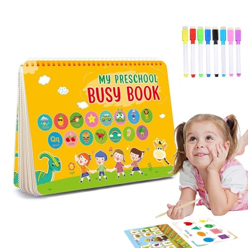 Livre occupé pour tout-petits et activités d'apprentissage préscolaire réutilisables