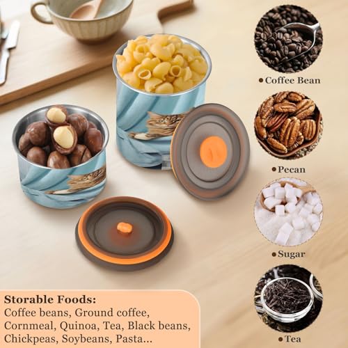 Contenedor Hermético de Acero Inoxidable para Café 900ml miniatura 4