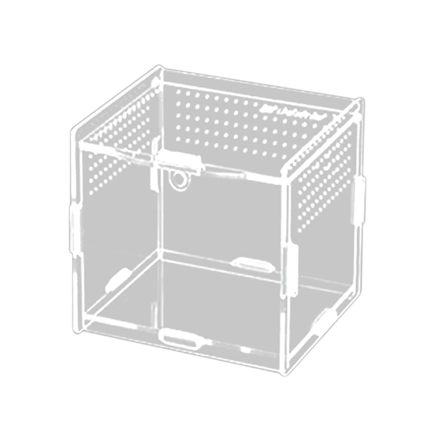 1 Piece Acrylic Feeding Box, Transparent Feeding Box, Crawling Pet Supplies, Suitable For Spiders, Lizards, Snails.