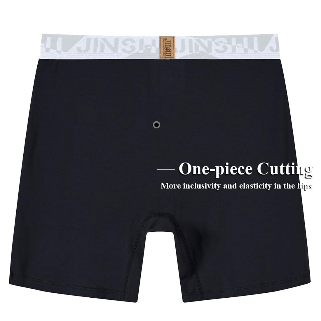 JINSHI Calzoncillos tipo bóxer de rayón de bambú para hombre, 942M06*3 unidades, X-Large