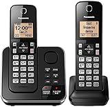 Panasonic KX-TGC362B Dect 6.0 2 Handset Landline Telephone (Renewed)