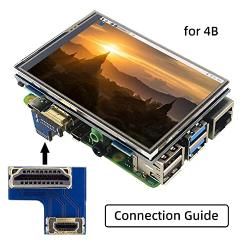 chenyang CY HDMI Type A Male to Micro HDMI Type D Male Connector Socket for Raspberry PI 3B/3B+/4B U Shape Angled 2pcs/Set - Image 4