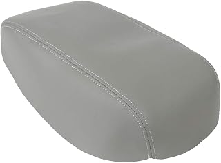cciyu Armrest Center Console Lid Cover Gray Leather Armrest Covers Replacement fit for 2007-2011 for Toyota Camry