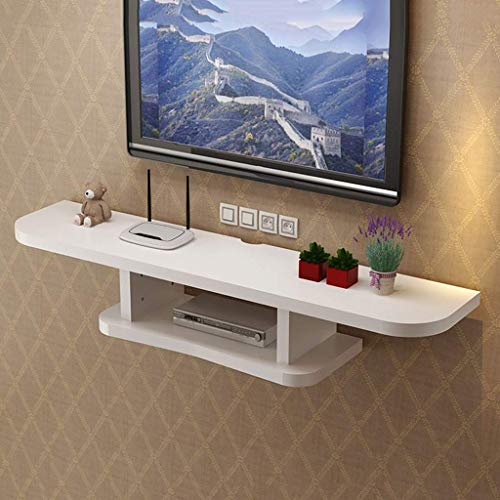 Schwimmender wandmontierter TV-Ständer Wand Media Console Schreibtisch Wand Hutch TV-Schrank mit offenem Speicherregal