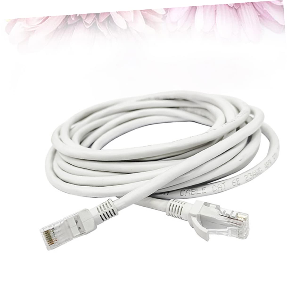 Câble Ethernet Cat6 50m en Plastique et Cuivre, Blanc