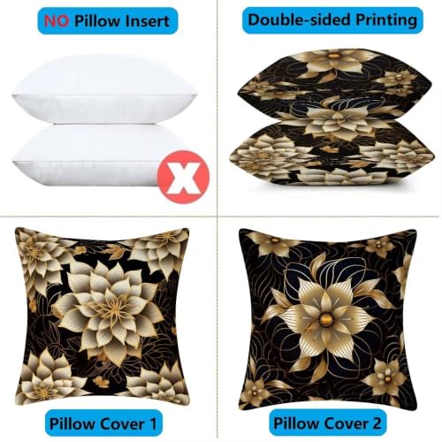 Housse de coussin 40 x 40 or protégeant de la pluie jardin - 8