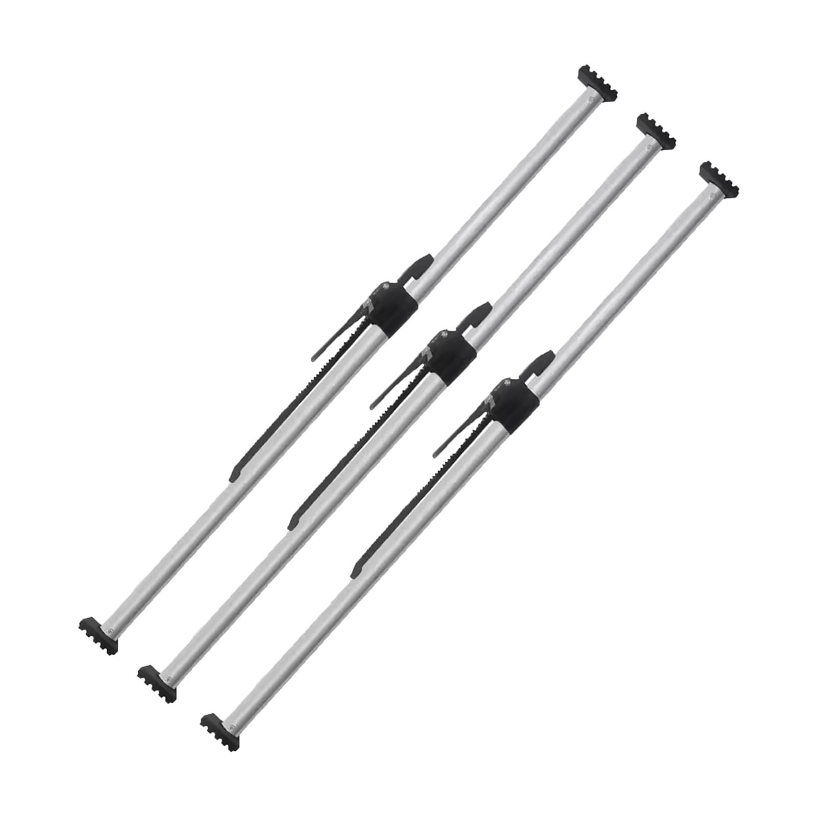 QIYFOZ Ratcheting Cargo Bar，，Adjustable Pickup Truck Bed Cargo Bar, 51.2"-74.8" Ratcheting Stabilizer, 440LB Capacity for Trailers & Box Trucks, 3-Piece Set (152-190cm)