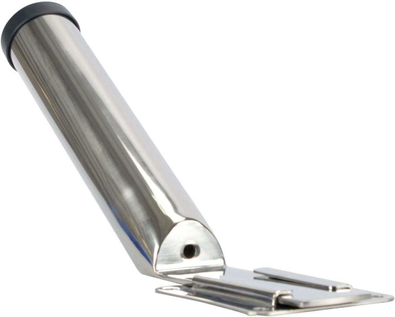 Amarine Made Lot de 4 supports de canne à pêche amovibles verticaux en acier inoxydable pour canne à pêche à 30 degrés