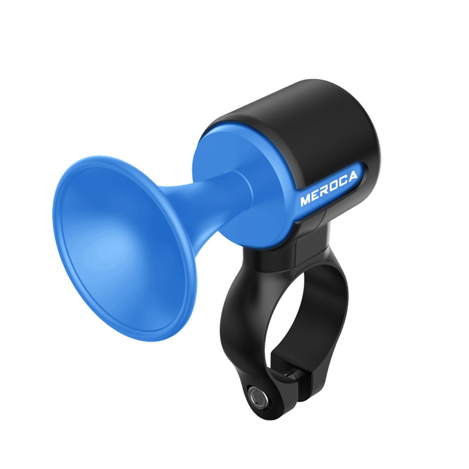 IKUOS Rechargeable Electric Bike Horn 120dB Adults Kids Bike Horn Alarm IPX5 Waterproof Electronic Bicycle Horns for Handlebars Ebike Scooter Horn (Blue)