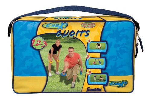 Franklin Sports Quoits Chux avec 4 anneaux lestés et piquets en acier