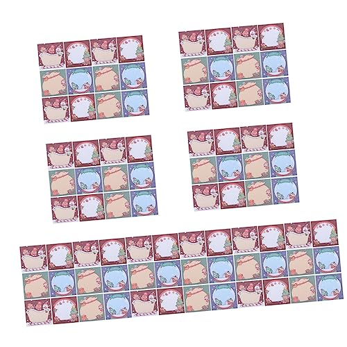 Notes de Noël autocollantes NUOBESTY pour embellir votre bureau et vos cadeaux