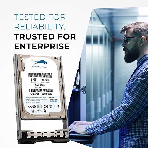 1.2TB 10K SAS 12Gb/s 2.5" HDD for Dell PowerEdge Servers | Enterprise Hard Drive in G13 Tray | Compatible with 400-AJPD R3H6D 400-AJPI WXPCX RWV5D 400-AJON V2KWT 89D42 9XNF6 400-AJQD 463-7475 FY96C
