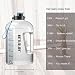 GHONLZIN Botella de Agua Deportiva, 2.5 L Water Bottle con Marcador de...