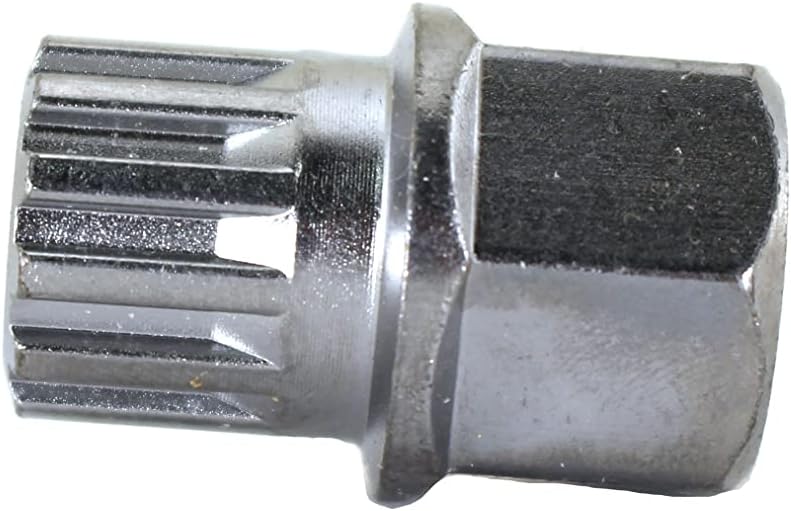 TEMO 14/12Pt Wheel Lock Nut Screw Removal Key Anti-Theft Lugnut Socket S3054 for BMW Vehicles