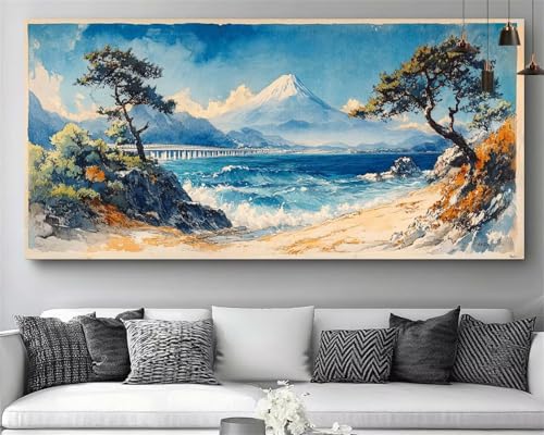 Diamond painting paysage XXL 70x210 kit complet broderie diamant adulte point de croix