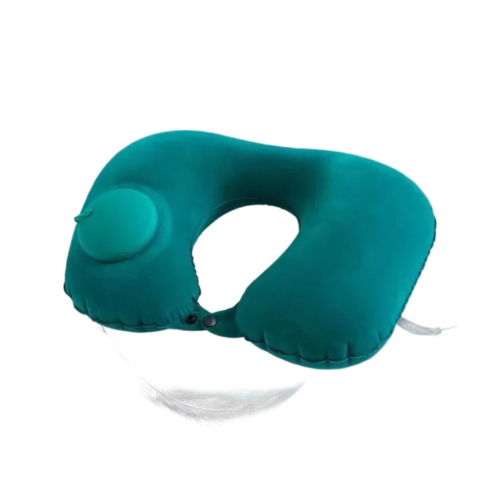 WWYYZAYC Inflatable Travel Pillow Portable Neck Support Cushion Comfortable Sleeping Press to inflate pillow(Green-A)