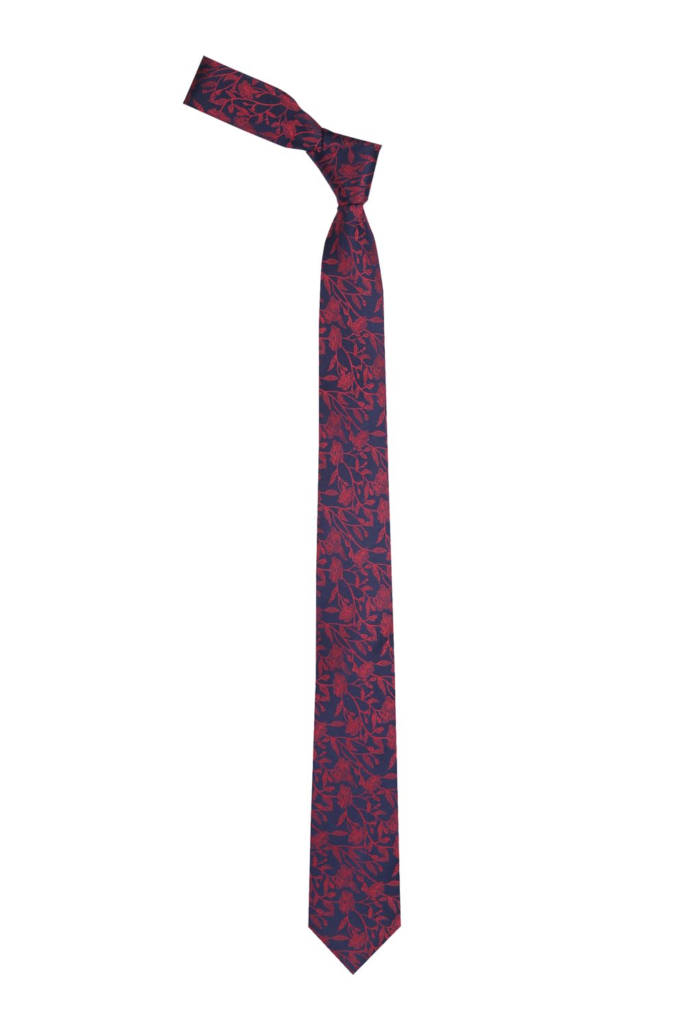 peter england Men Navy Embroidered Tie-picture-26