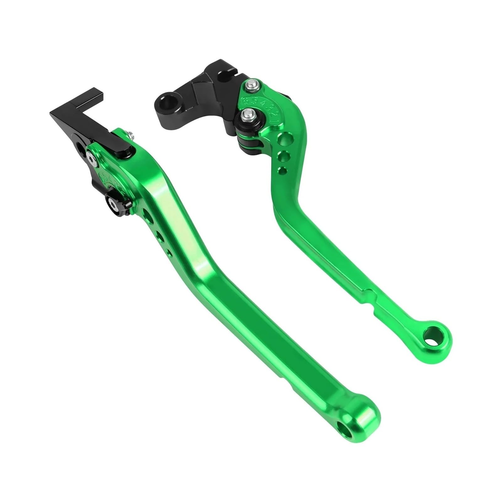 ZAFFYY for YAM&AHA MT07 MT10 FZ8 XSR700 XSR900 Tenere700 Motorcycle Accessories CNC Short/Long Brake Clutch Levers Ajustable(Green 177MM)