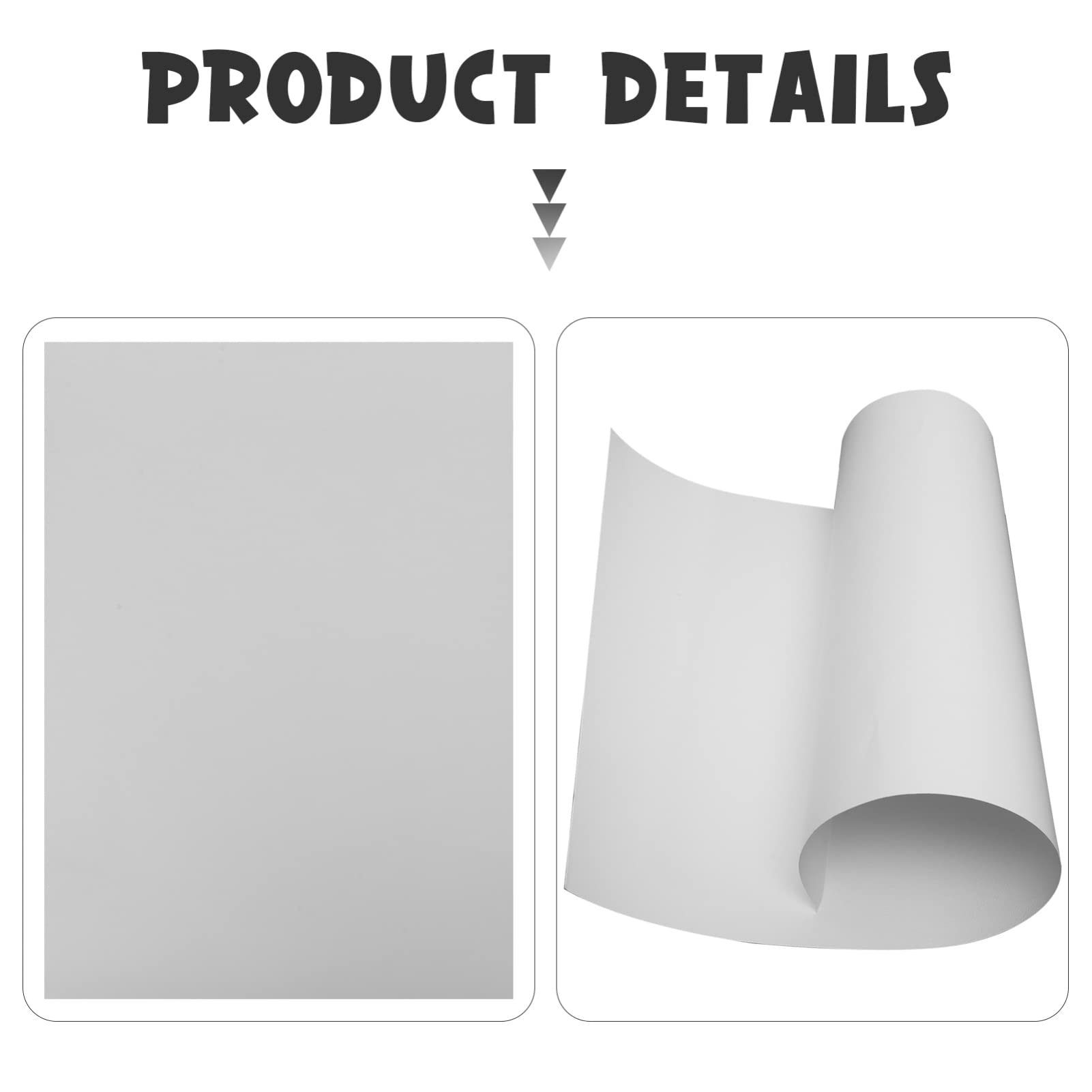 HOMSFOU 20Pcs Thick Watercolor Painting Paper for DIY Crafts Folding Paper for Home School and Kindergarten Projects for