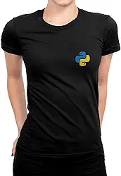 Camiseta Feminina Python Camisa Programador Geek