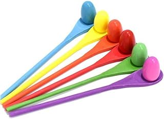Milisten 1 Juego Juguetes De Barra De Balanza De Relevos De Huevo y Cuchara Juego De De Relevos Herramienta De Entrenamiento Bambú Color Aleatorio