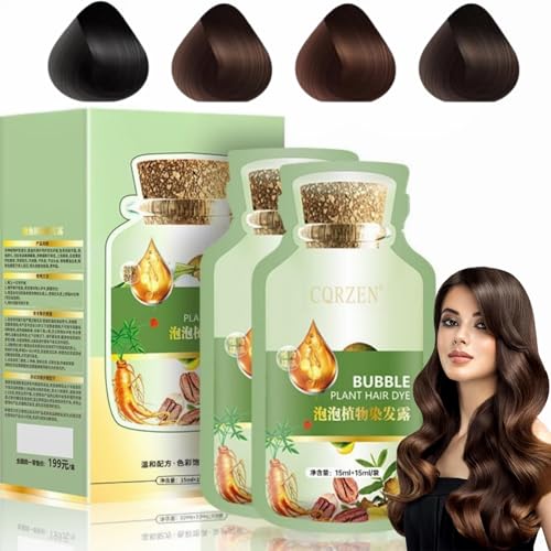 TTYRBF Plant Bubble Hair Dye Shampoo Coffee