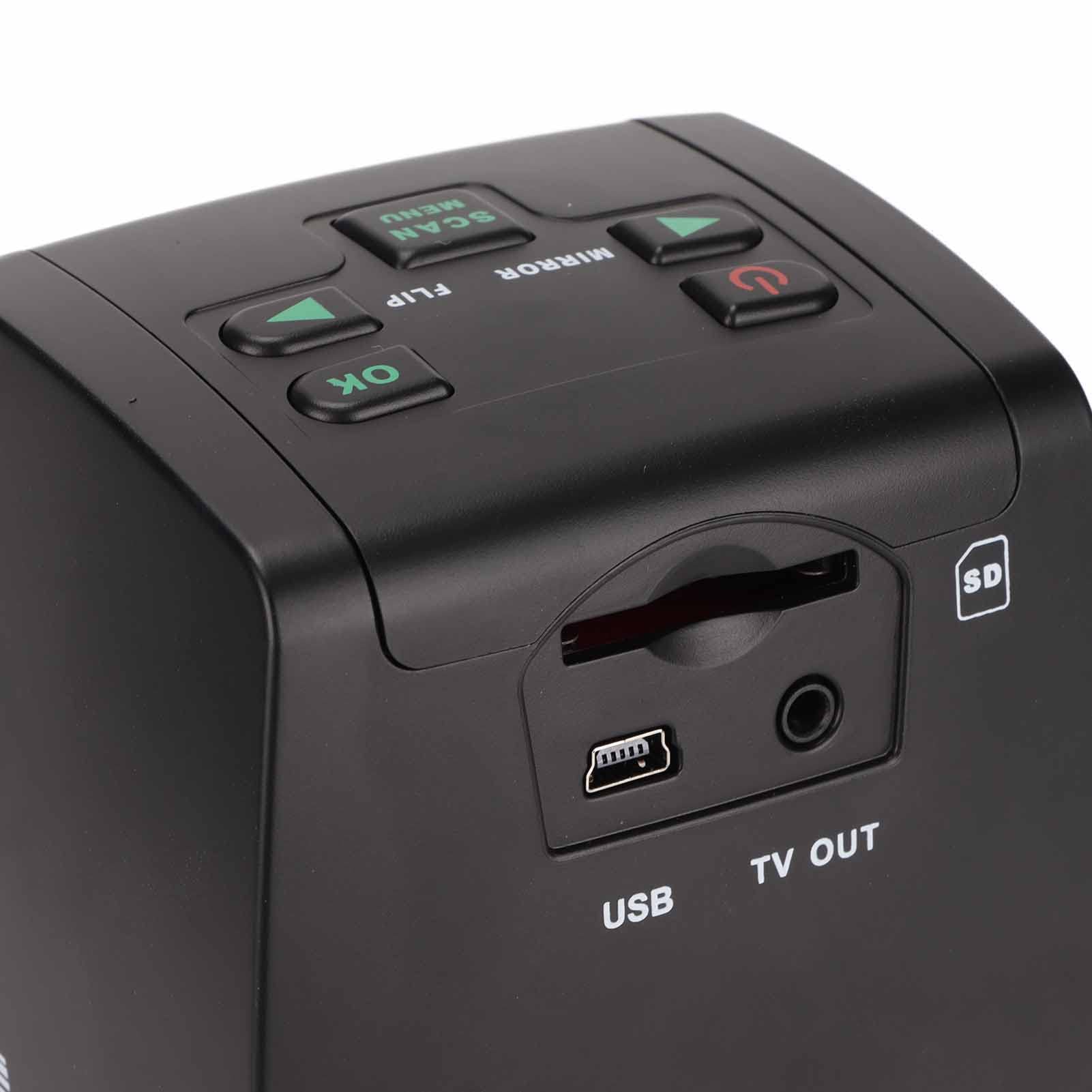 Cosiki Adattatore per Pellicole Digitali Computer Nostalgico Scanner per Pellicole Portatile 100-240V (Spina UE 100‑240V)