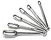 RSVP International Endurance Stainless Steel Spice Measuring Spoons, Set of 6 | 1/8 tsp to 1 Tbsp Measurements | Nest for Easy Storage | Dishwasher Safe | Dry or Liquid | Baking or Cooking