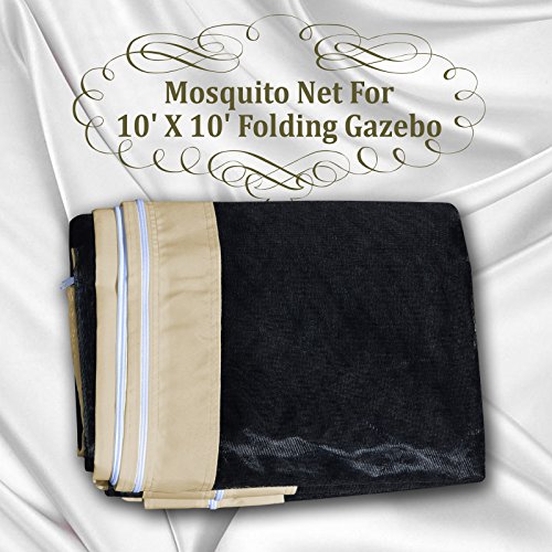 image for BenefitUSA Canopies 10' L X 6.4' W Mesh Wall Sidewalls for 10x10 FT Po