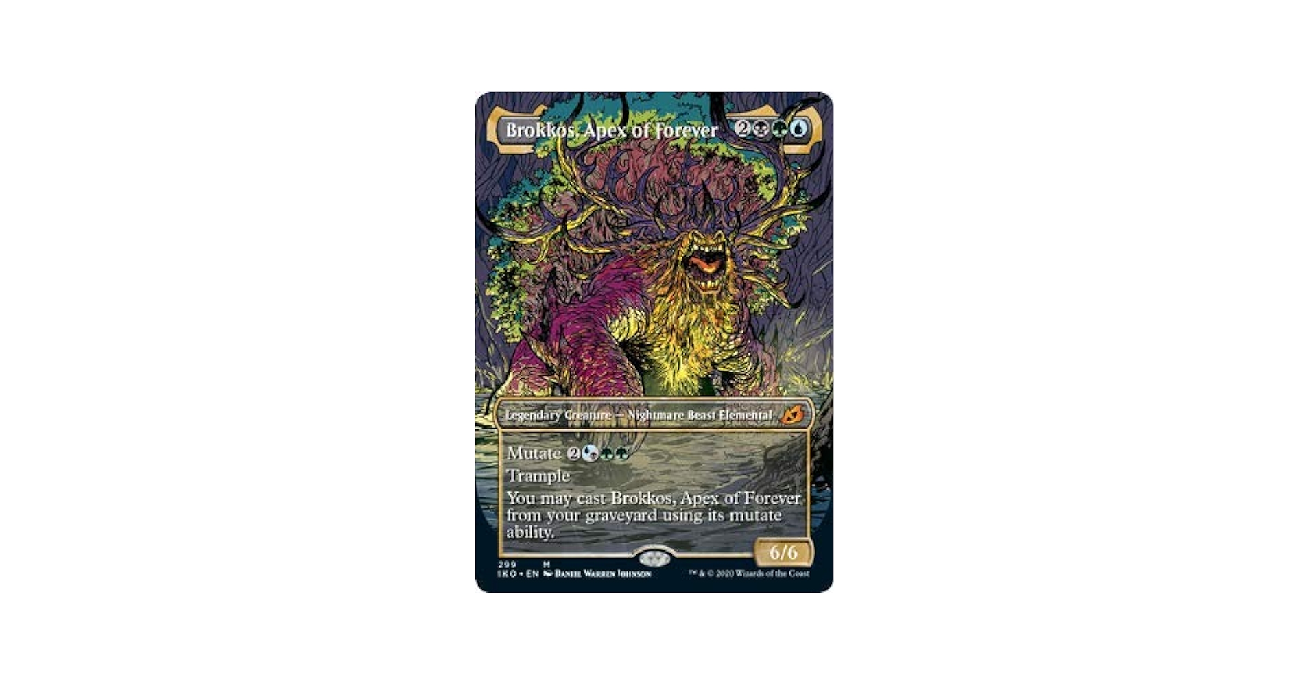 mtg アーティストプルーフ Mythos of Brokkos Mythos of Brokkos · Ikoria: Lair of Behemoths (IKO) #329