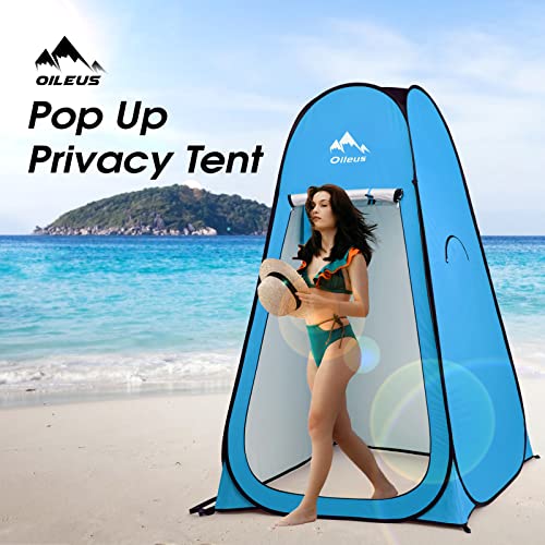Oileus Pop Up Privacy Tent - Carpa portátil para ducha, vestidor de playa, baño de campamento, refugio instantáneo de privacidad - Camping, playa, senderismo, pesca miniatura 2