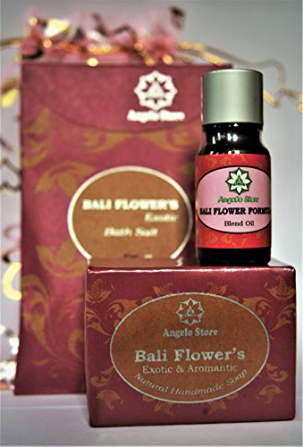 Bali Flower Spa Gift Packet; Essential Oil, Bath Salts, Soap (Bali Flower Formula)