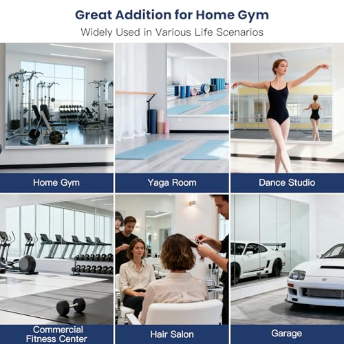 Image of Amorho Gym Mirror 48''x60''(48''x30'' 2pcs)