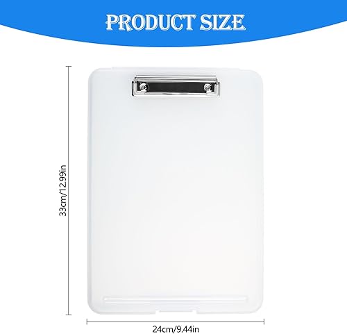 Miniatura 2 de Portapapeles con almacenamiento, tableros de clip A4, carpeta de portapapeles, carpeta de archivos de enfermería impermeable, funda de plástico para