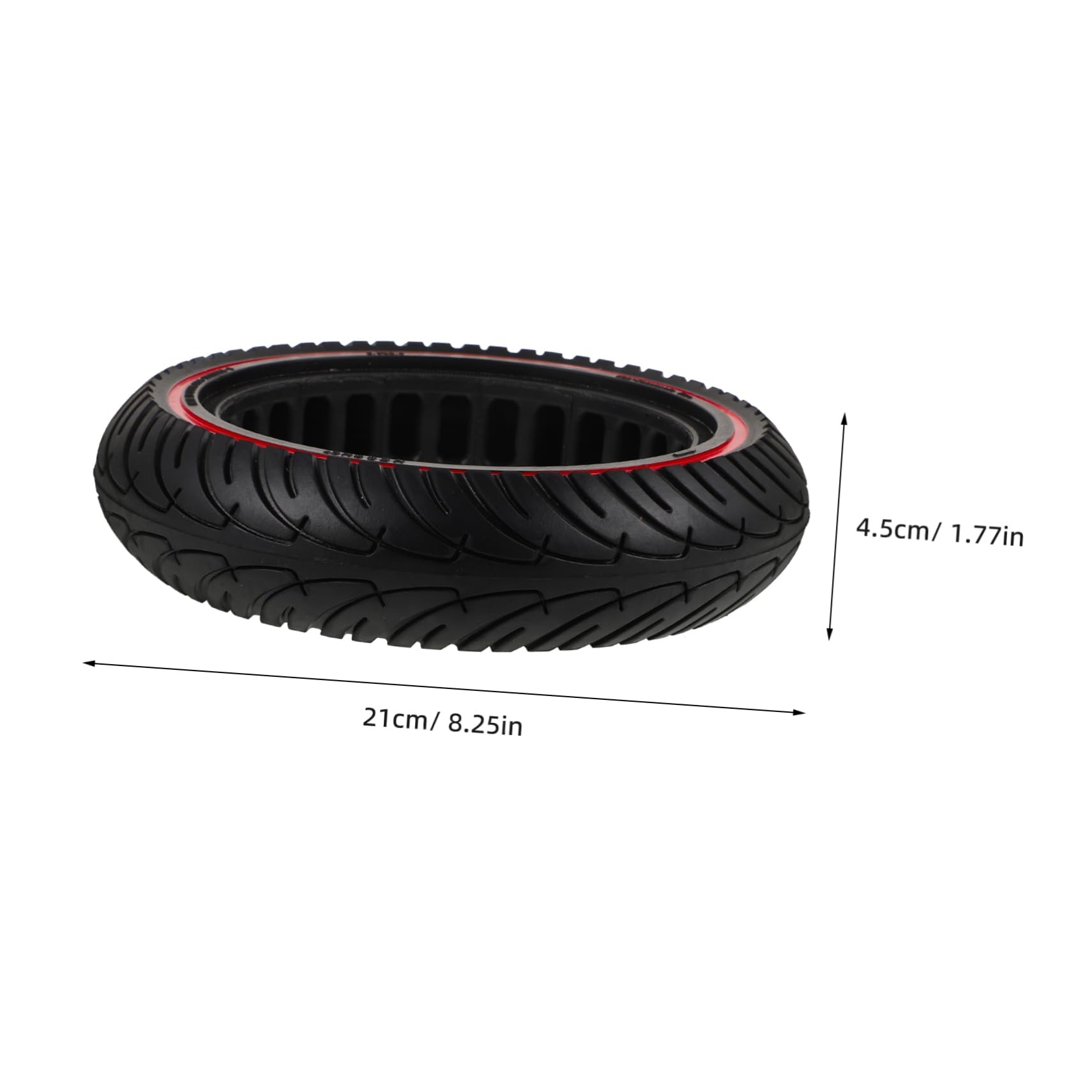 Roue de Trottinette Électrique 8, 5 Pouces PU Noire Non Gonflable